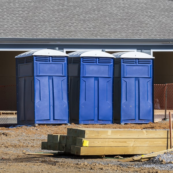 how can i report damages or issues with the portable toilets during my rental period in Hudson TX